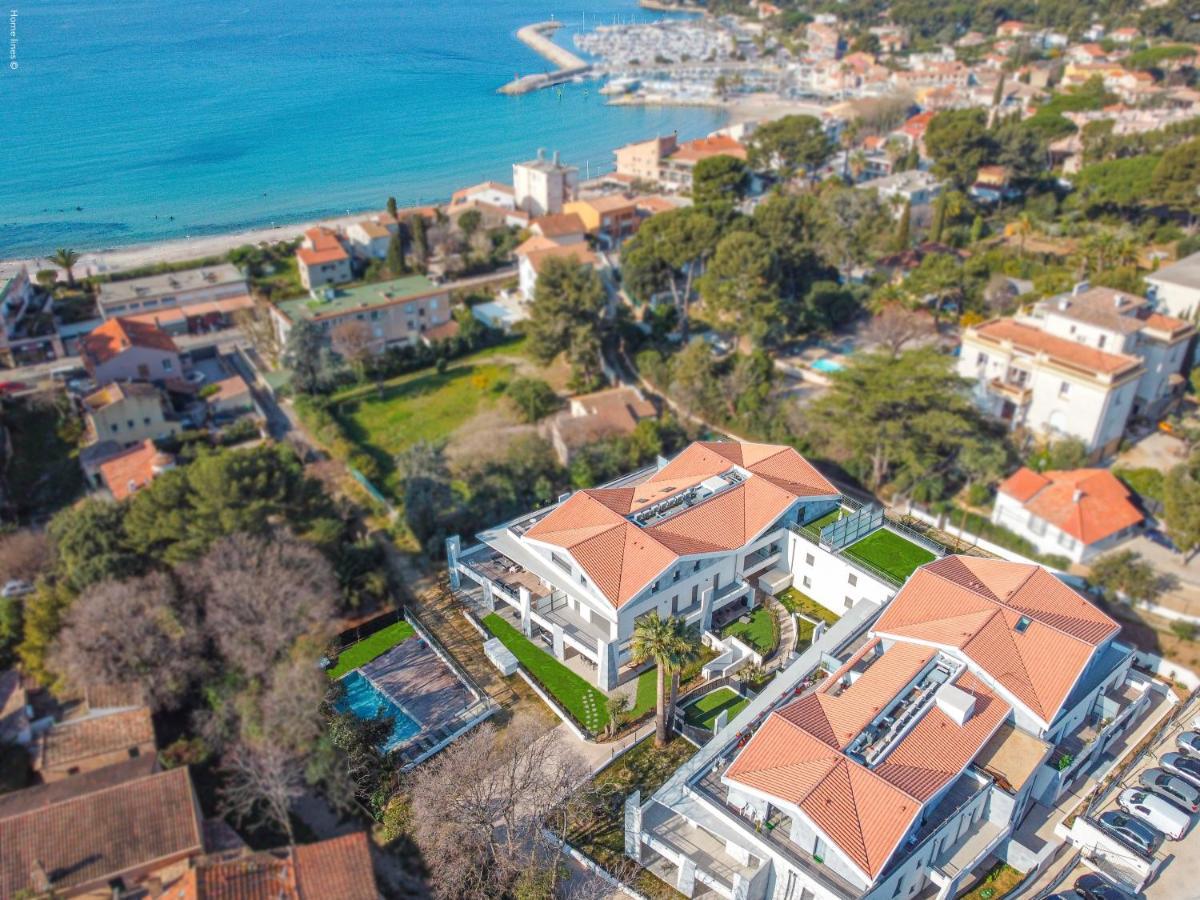 T4 Neuf - Jardin-Terrasse Et Piscine - Acces Direct Plages Et Centre Village - App C 12 Saint-Cyr-sur-Mer Luaran gambar